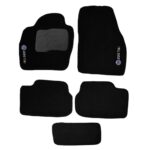 Jogo Tapete Polo 200 Tsi 2018 2019 2020 2021 2022 2023 2024 Carpete Automotivo 5 Peças Preto Bordado - Imagem 2