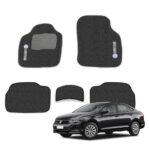 Jogo Tapete Virtus 2018 2019 2020 2021 2022 2023 2024 Carpete Automotivo 5 Peças Preto Bordado